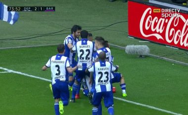 Deportivo kalon për të dytën herë në epërsi ndaj Barçës (Video)