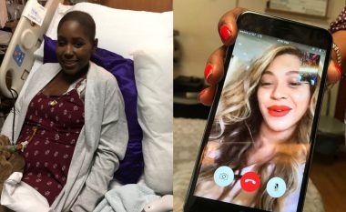 Vdes fansja që ishte diagnostikuar me kancer, pasi realizoi ëndrrën e takimit me Beyoncen (Video)