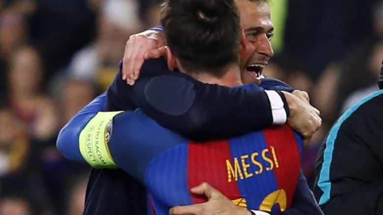 Lotët e gëzimit të Messit pas fitores ndaj PSG-së (Foto)