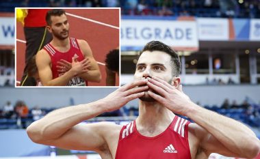 Mediat serbe e marrin si provokim bërjen e shqiponjës me duar nga atleti shqiptar Izmir Smajlaj (Foto)