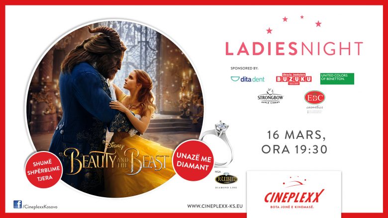 Bëhu pjesë e premierës së Beauty and the Beast në Cineplexx dhe fito unazë me DIAMANT!