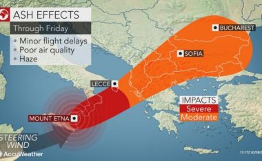 Pasojat e vullkanit Etna do të ndihen në Shqipëri dhe Kosovë – masat që duhet të merrni