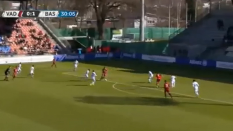 Sulmuesi shqiptar shënon gol të bukur ndaj Baselit (Video)