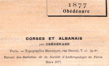 Shkrim i vitit 1877: Korsikanët mund të kenë origjinë nga shqiptarët mercenarë, shpatarë e plaçkitës!?