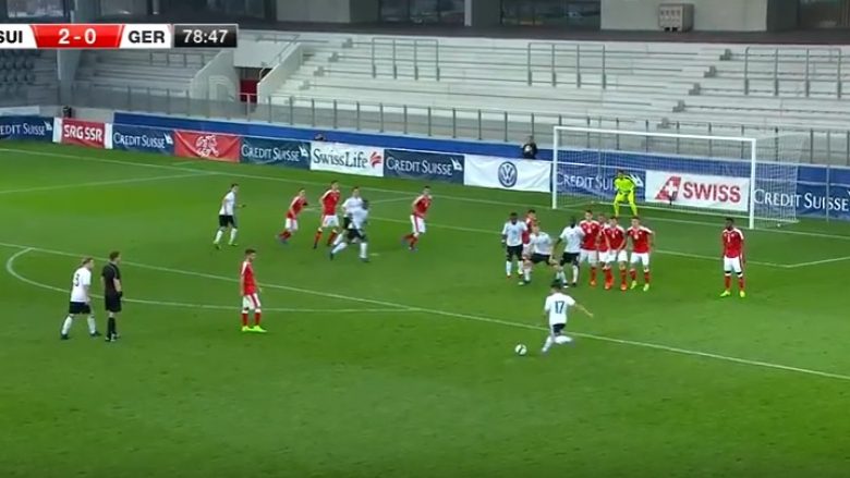Supergoli i talentit shqiptar të kombëtares së Gjermanisë kundër Zvicrës (Video)