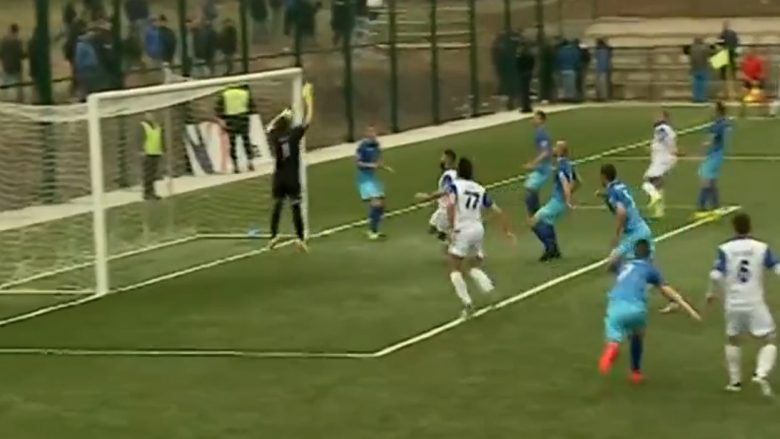 Goli i vitit shënohet në Superligën e Kosovës, mesfushori shënon nga goditja e këndit (Video)