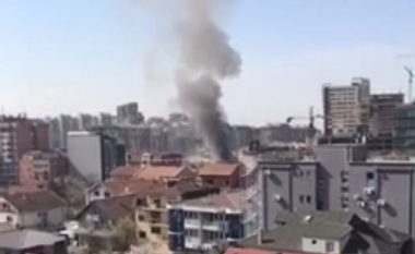 Zjarr në lagjen “Dardania” në Prishtinë (Foto)