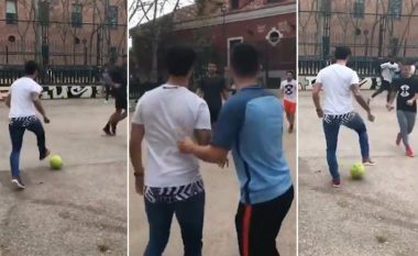 Mos e beso po deshe, Isco luan futboll edhe me ‘djemtë e lagjes’ (Video)