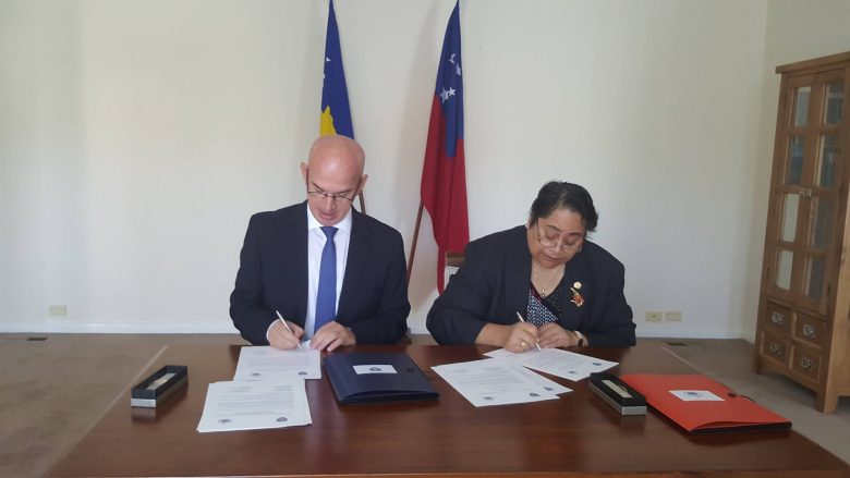 Kosova dhe shteti i Samoas lidhin marrëdhënie diplomatike