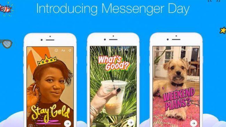 Facebook lanson edhe Messenger Day