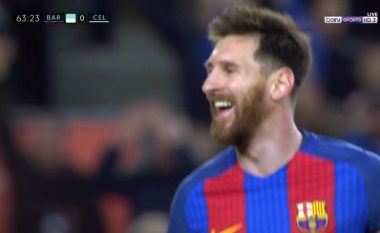 Messi shënon edhe një gol në stilin e tij (Video)