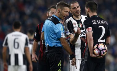 Dënohen gjyqtarët e ndeshjes Juventus-Milan