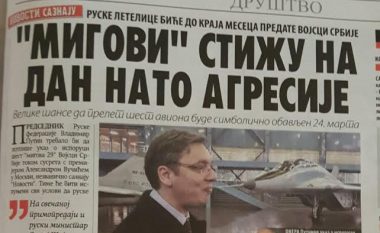 Mediat serbe: MiG-at rusë mbërrijnë në Serbi në përvjetorin e bombardimeve të NATO-s (Foto)