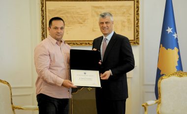 Presidenti Thaçi i ndau Medaljen Presidenciale të Meritave, Driton Kukës