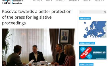 EFJ mbështetë nismën për përmirësim të mbrojtjes së gazetarëve në Kosovë