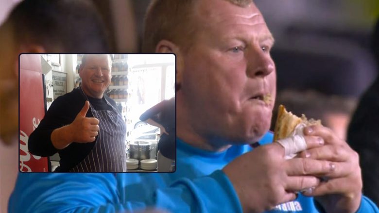 Portieri me mbipeshë i Suttonit pas largimit nga futbolli, shërben pite – “një e shet një e han” (Foto)