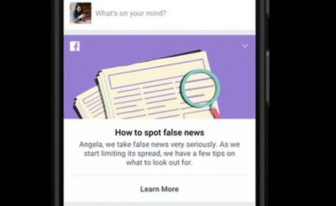 Facebook lanson kampanjë kundër lajmeve të rreme