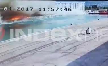 Momenti i shpërthimit të fuqishëm që dridhi qytetin kroat (Video)