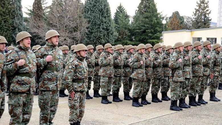 Ushtarët e ARM-së pjesëmarrës në paradën e ushtrisë bullgare në Sofje