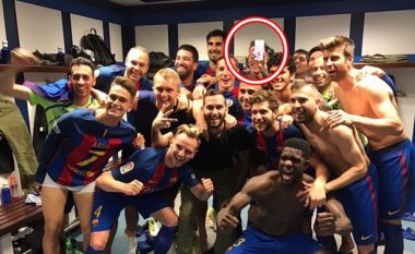 Messi u përkujdes që Neymar të jetë pjesë e fotografisë ekipore pas fitores ndaj Realit (Foto)