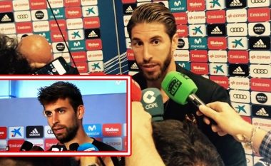 Ramos nuk pendohet - Thumbon Piquen në intervistën pas ndeshjes, por në fund tregon anën profesionale dhe njerëzore