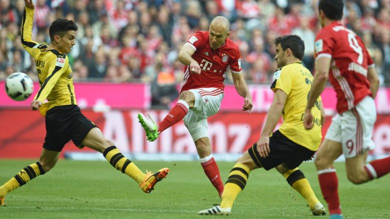 Bayerni shënon edhe golin e tretë ndaj BVB-së, tipike nga Robben (Video)