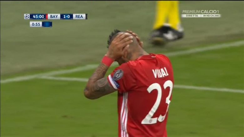 Vidal nuk shënon nga penalltia e dyshimtë? (Video)