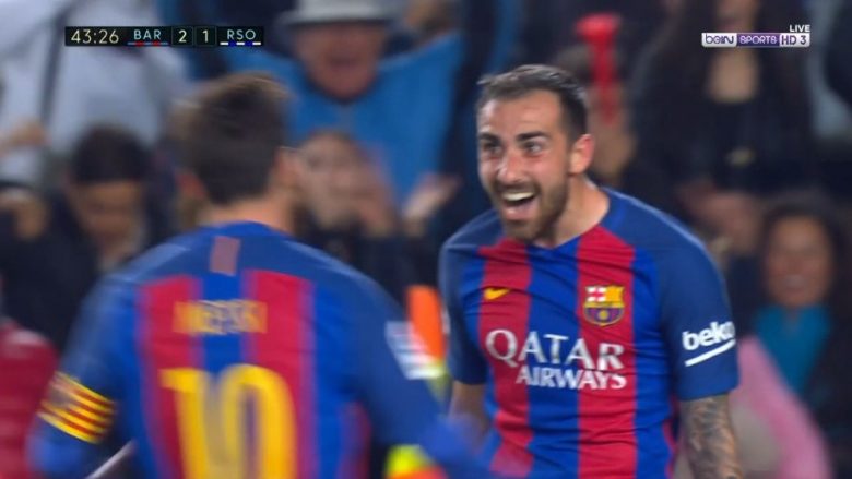 Barcelona-Sociedad, shënohen tre gola për katër minuta (Video)