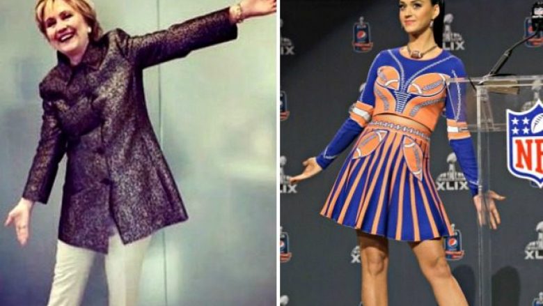 Hillary Clinton shkëlqen në rolin e modeles, duke promovuar këpucët e Katy Perryt (Foto)
