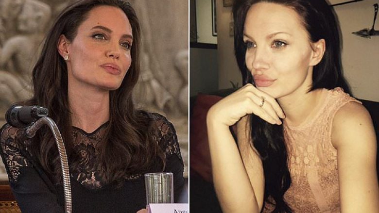 Gruaja që ngjason ‘tmerrësisht’ me Angelina Jolien, njerëzit i kërkojnë autograf sa herë e shohin (Foto)