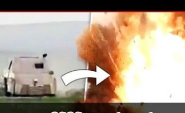 Momenti kur asgjësohet autobomba e ISIS-it (Video)