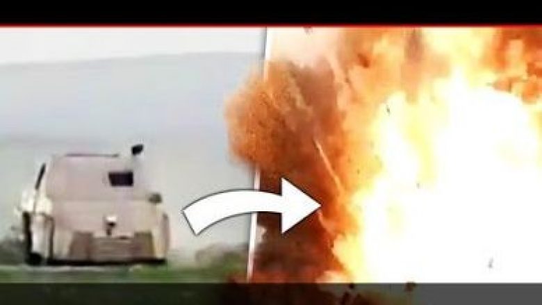 Momenti kur asgjësohet autobomba e ISIS-it (Video)