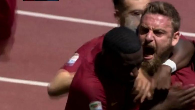 Roma barazon ndaj Lazios, De Rossi mposht Strakoshën (Video)