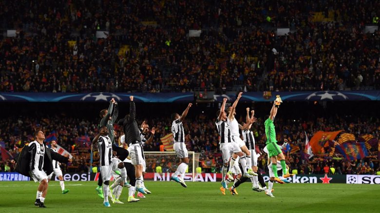 Festa e çmendur e Juventusit në Camp Nou (Foto)