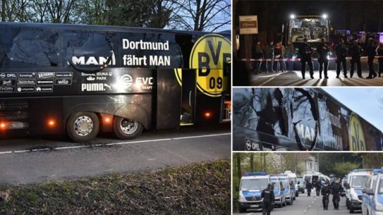 Konfirmohet: Arrestohet njëri nga të dyshuarit për sulmin ndaj autobusit të Borussias, tjetri në arrati – dyshohet për lidhje me “islamistët radikalë” (Foto/Video)
