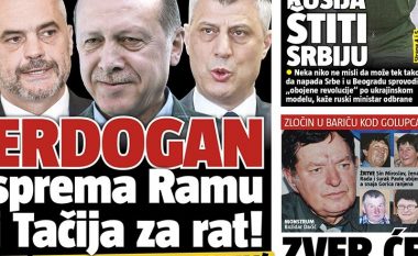 Përrallat e Vuçiqit dhe mediave të tij: Erdogan po ndihmon Thaçin e Ramën për luftë