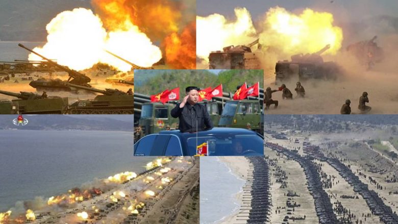 Kim Jong-un gati për luftë – pamje nga stërvitja “më e madhe ndonjëherë” e ushtrisë së Koresë së Veriut (Foto)