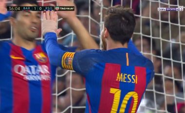 Messi dyfishon epërsinë e Barçës përball Sociedadit (Video)