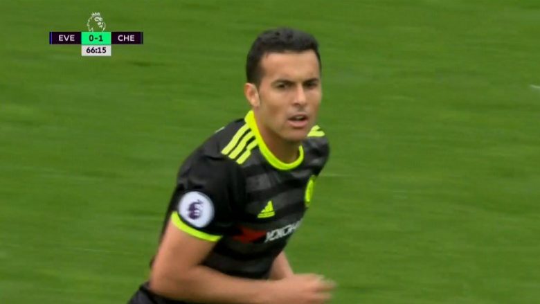 Supergol nga Pedro, Chelsea kalon në epërsi ndaj Evertonit (Video)