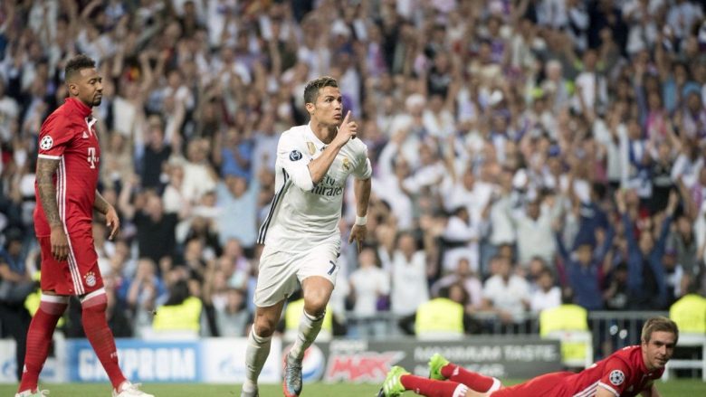 Spektakël i Ronaldos, Reali në gjysmëfinale – gola, penallti e karton të kuq në përballjen e gjigantëve (Video)