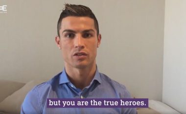 Kur Ronaldo mbështeste fëmijët sirianë me një video-mesazh prekës (Video)