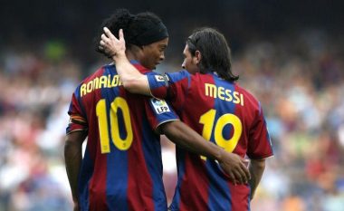 Ronaldinho dhe Sergio Aguero me urime speciale për golin e 500-të të Messit