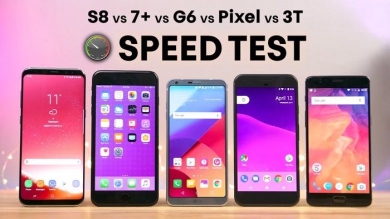 Samsung Galaxy S8 vs iPhone 7 në test të shpejtësisë. Cili del më mirë? (Video)