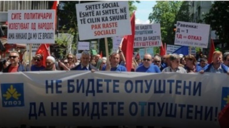 Protestë e sindikatave për 1 Maj, kërkohet rritje e rrogave në Maqedoni