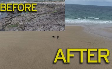 Ndodh edhe kjo: Rikthehet plazhi që ishte zhdukur 30 vite më parë (Foto/Video)