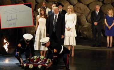 Izraeli kurrë nuk do të harrojë çfarë ka shkruar Trump për gjashtë milionë hebrenjtë e vrarë në memorialin e holokaustit (Foto)