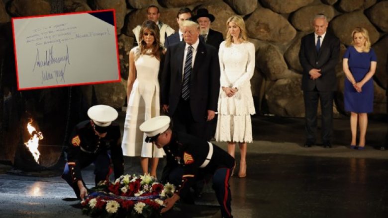 Izraeli kurrë nuk do të harrojë çfarë ka shkruar Trump për gjashtë milionë hebrenjtë e vrarë në memorialin e holokaustit (Foto)