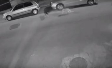 Momenti kur dy të rinj nga Tirana derisa po shëtitshin me motoçikletë përplasen me një qen (Video, +18)
