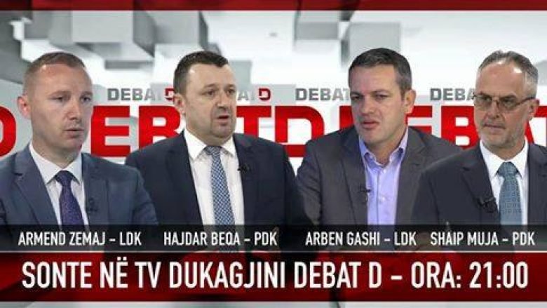 LIVE NË “DEBAT D”: PDK-LDK, Armend Zemaj-Arben Gashi vs Shaip Muja-Hajdar Beqa (Video)