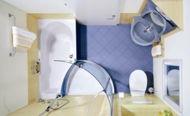 Ide brilante për tualete të vogla (Foto)